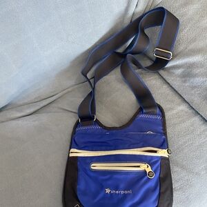 Sherpani Blue and Black Crossbody Bag